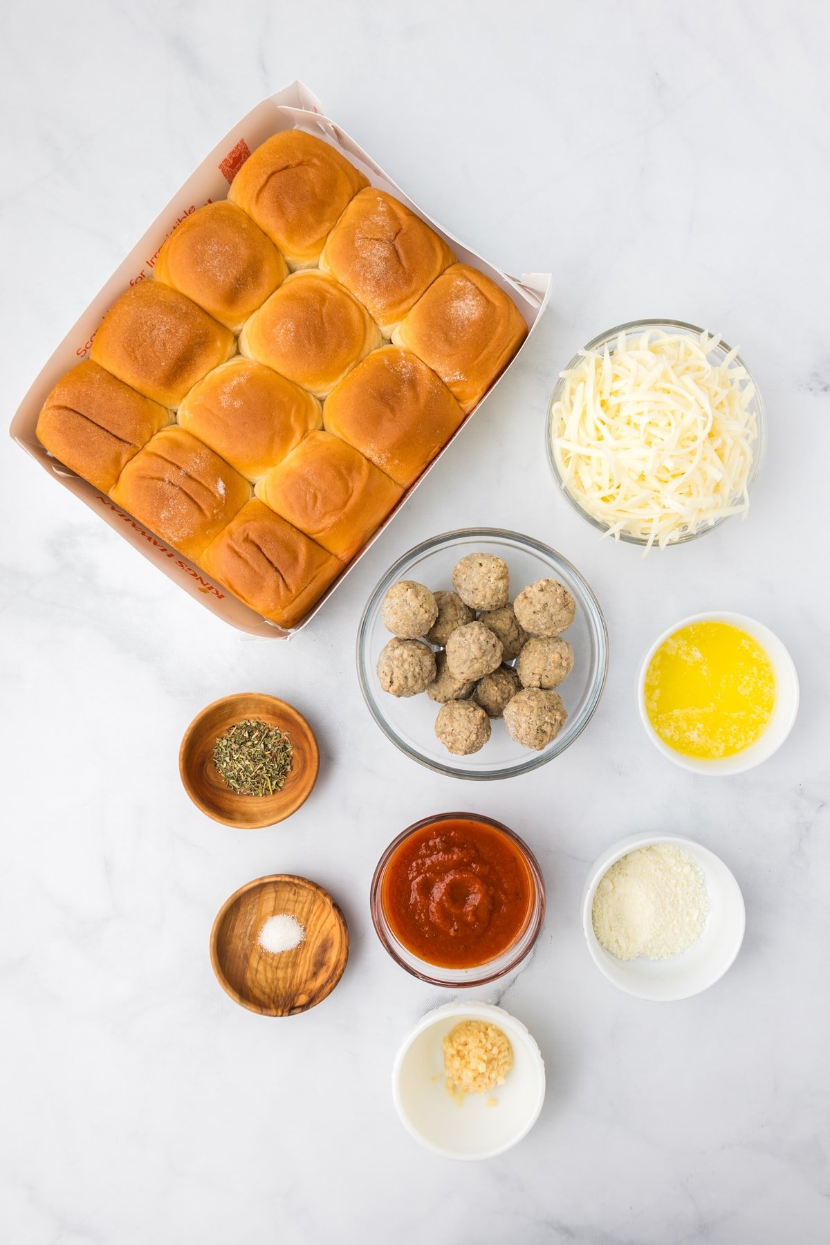 ingredients needed to make meatball sliders