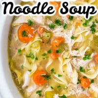 Crockpot Chicken Noodles Soup pin