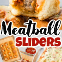 Easy Meatball Sliders pin