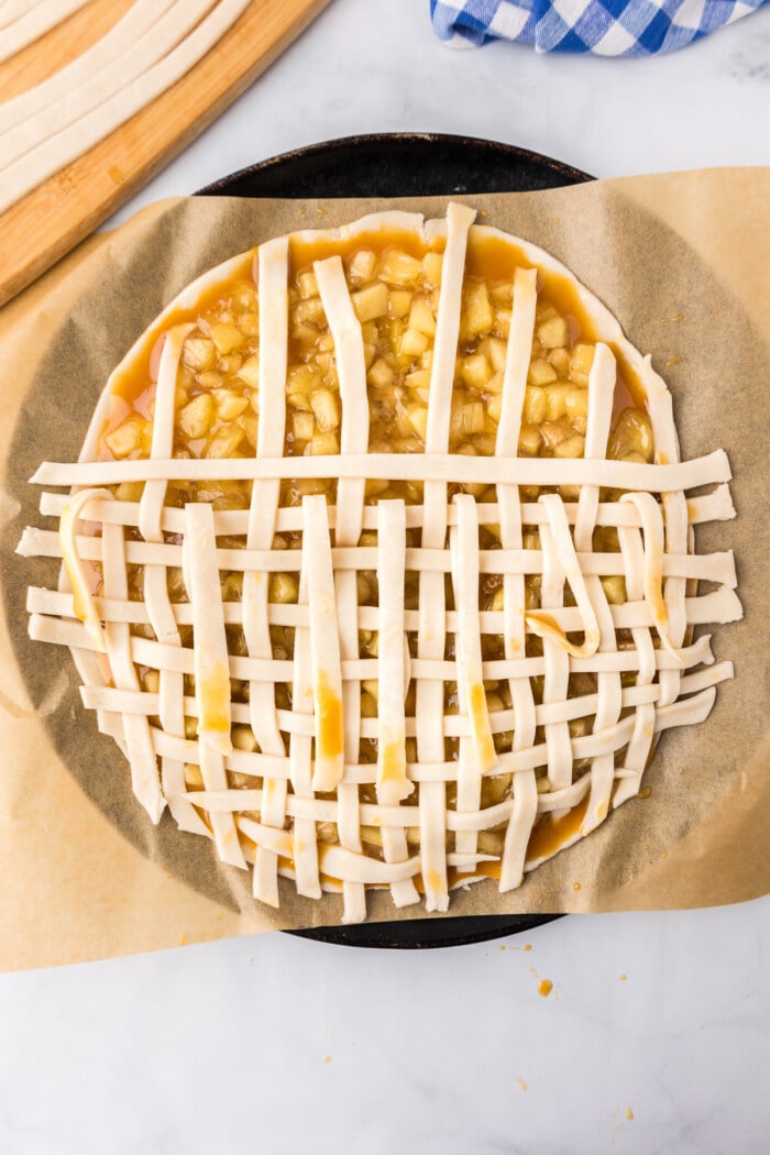 pie crust strips for apple pie cookies