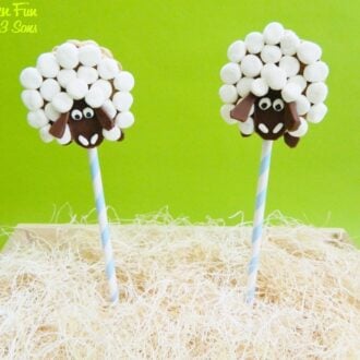 sheep s'mores pops