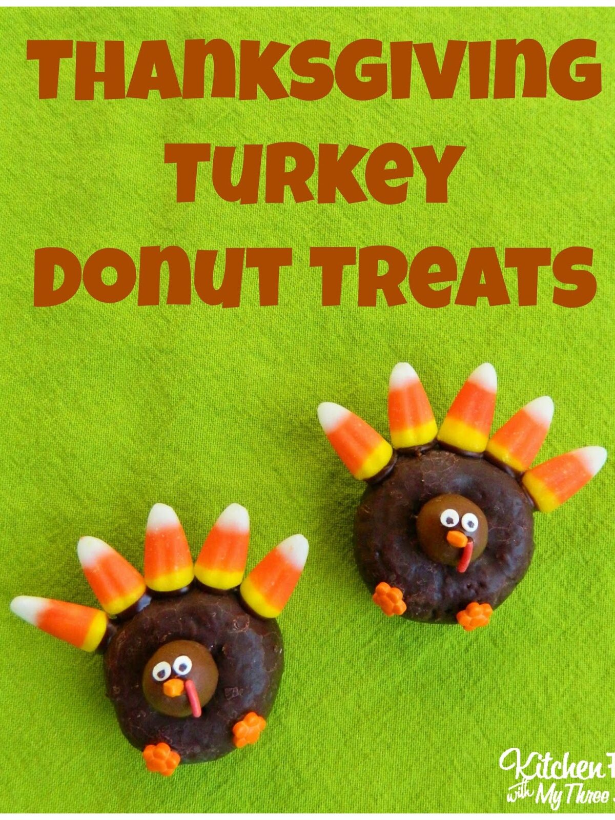 Turkey donut treats pin