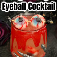 Bloody Eyeball Cocktail pin
