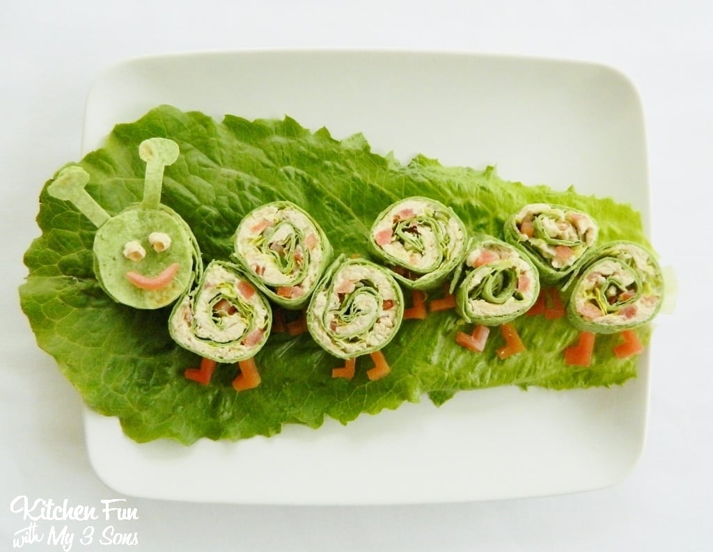 snack wrap on lettuce on a plate