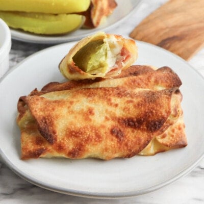 Air Fryer Ham and Pickle Egg Rolls feature