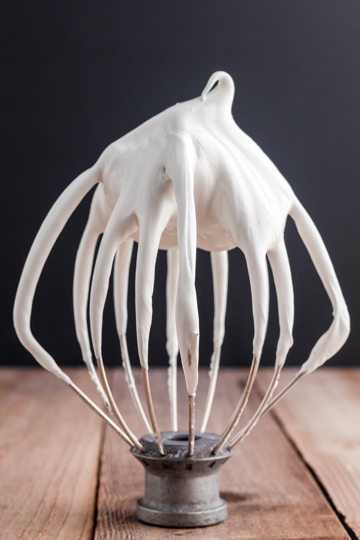 Royal Icing on a whisk.