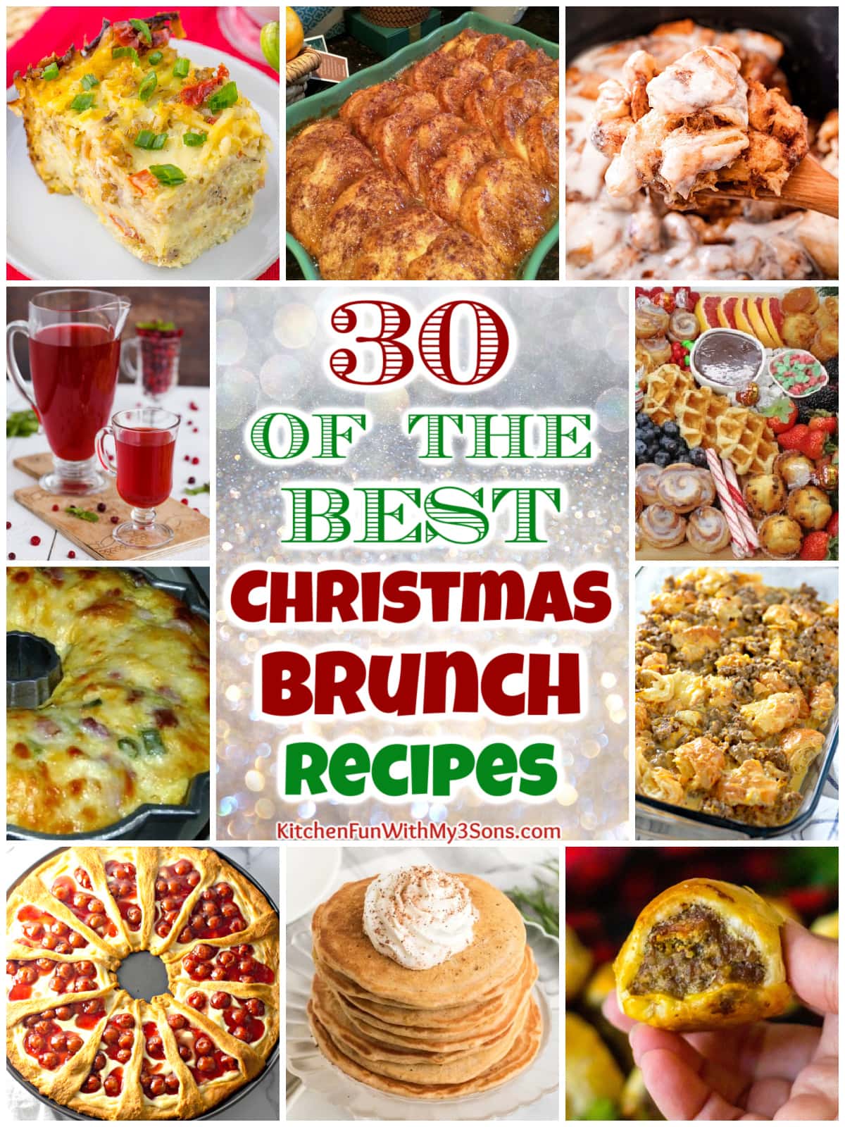 30 of the BEST Christmas Brunch Recipes pin
