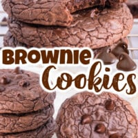 Brownie Mix Cookies pin
