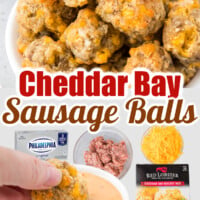 Cheddar Bay Sausage Balls pin