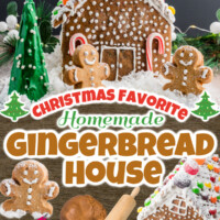 Homemade Gingerbread House pin
