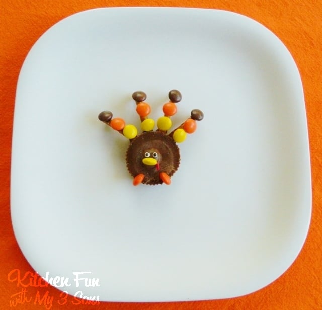 Reese's turkey treat on a plate