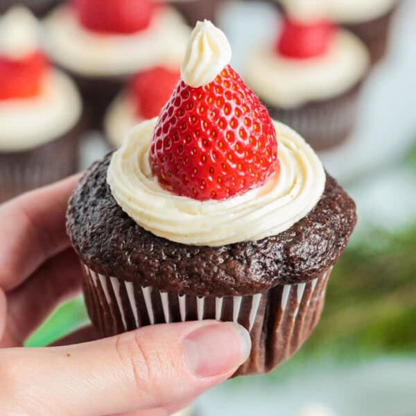 Santa Hat Cupcakes feature