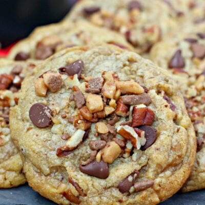 chocolate chip pecan toffee cookie