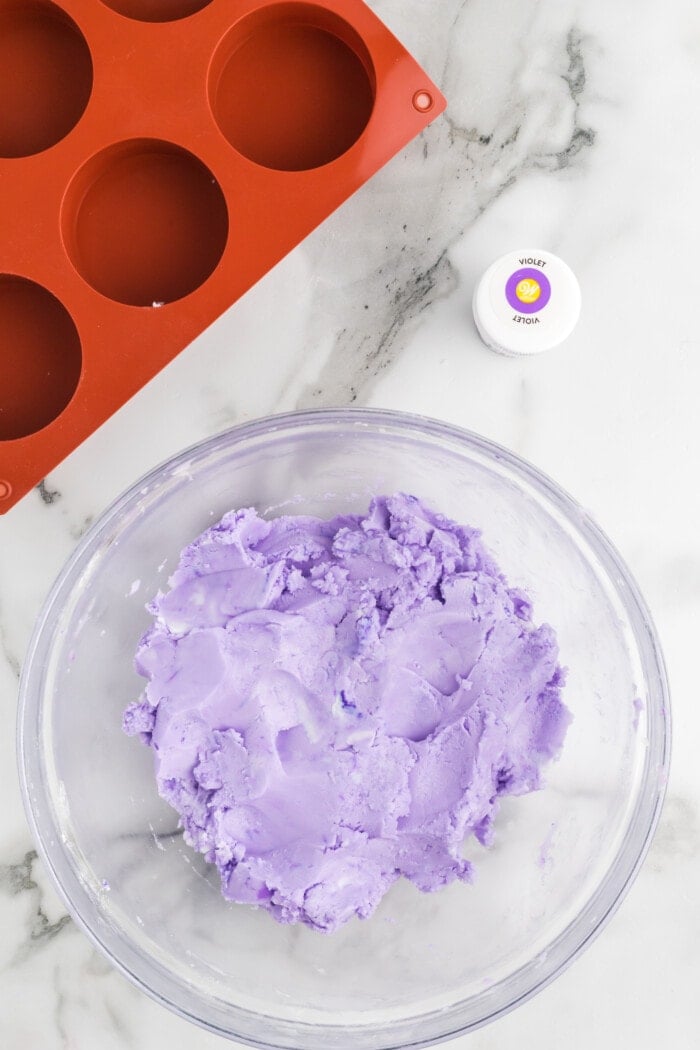 ingredients colored purple