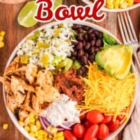 Chicken Burrito Bowl pin