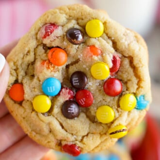 Peanut Butter M&M Cookies feature