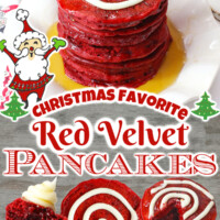 Red Velvet Pancakes pin