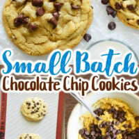 Small Batch Chocolate Chip Cookies for Two pin