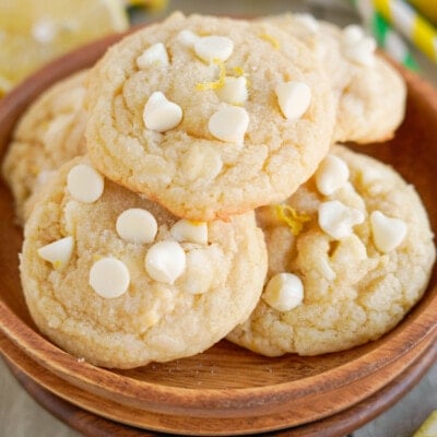 Lemon White Chocolate Cookies feature
