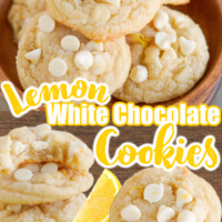 Lemon White Chocolate Cookies pin