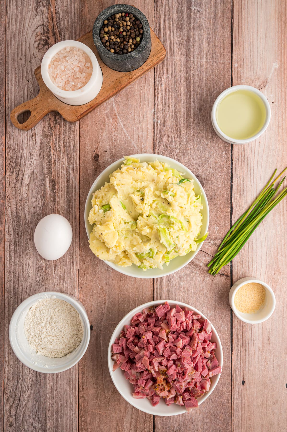 ingredients needed to make colcannon cakes