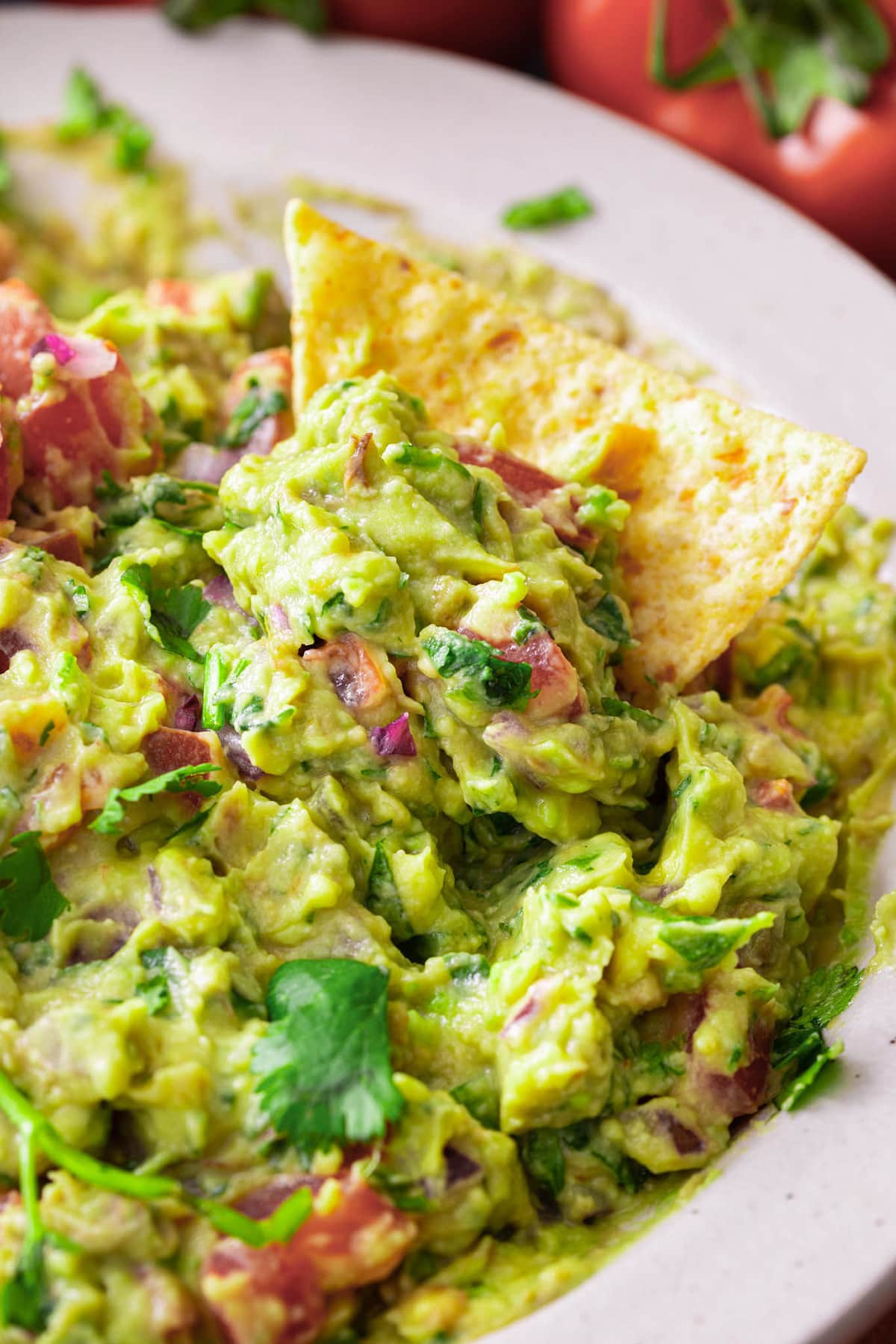 A bowl of the best guacamole recipe you can find.
