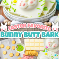 Bunny Butt Easter Bark pin