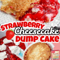 Strawberry Cheesecake Dump Cake pin