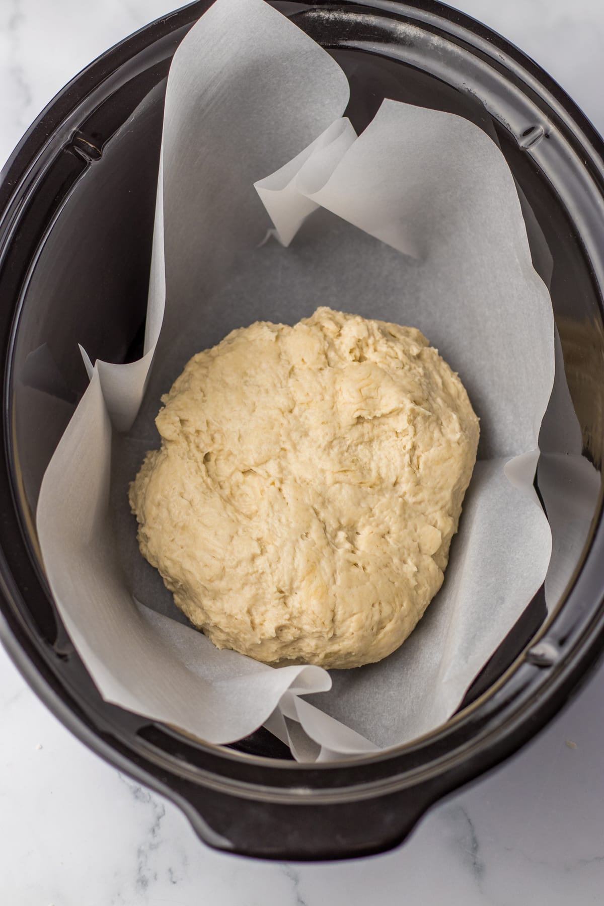 bread dough in crock pot