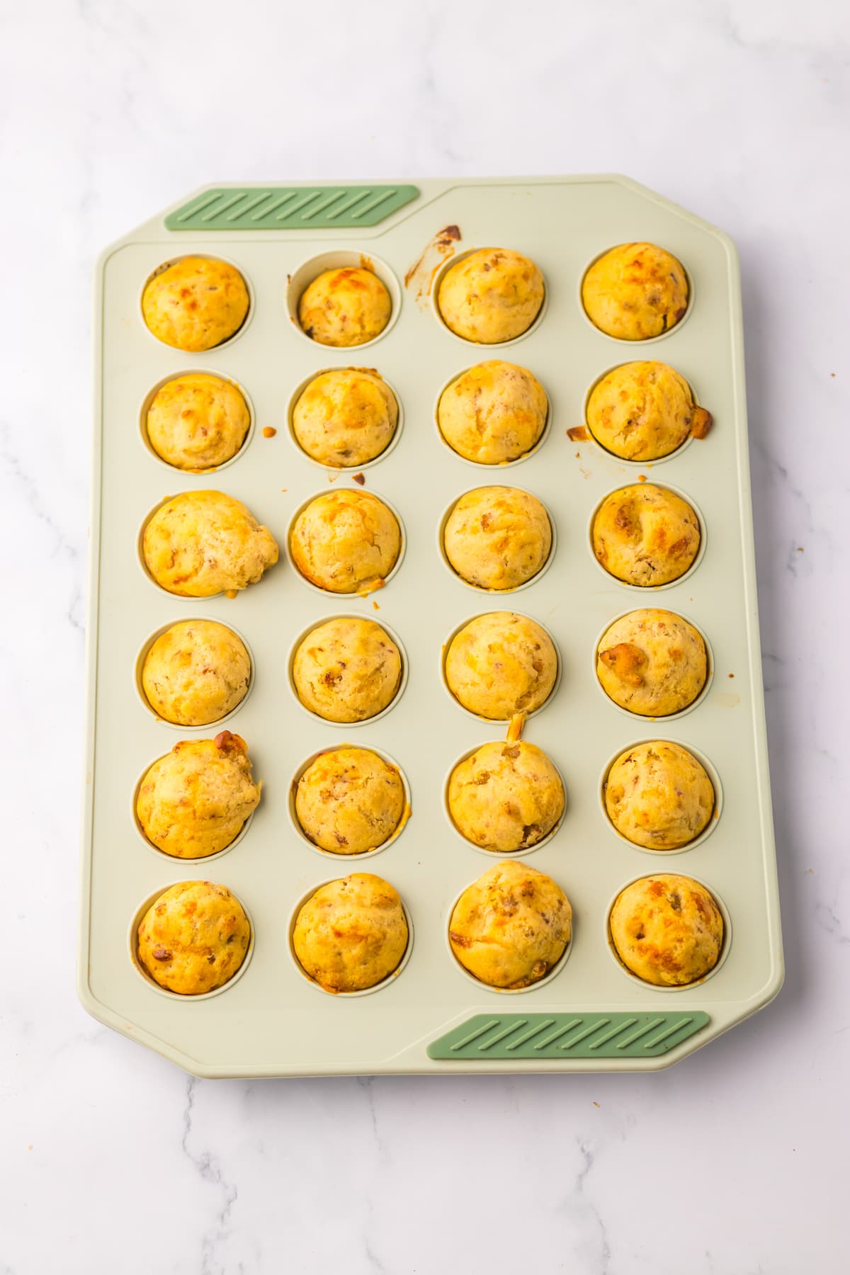 McGriddle Bites baked in muffin pan