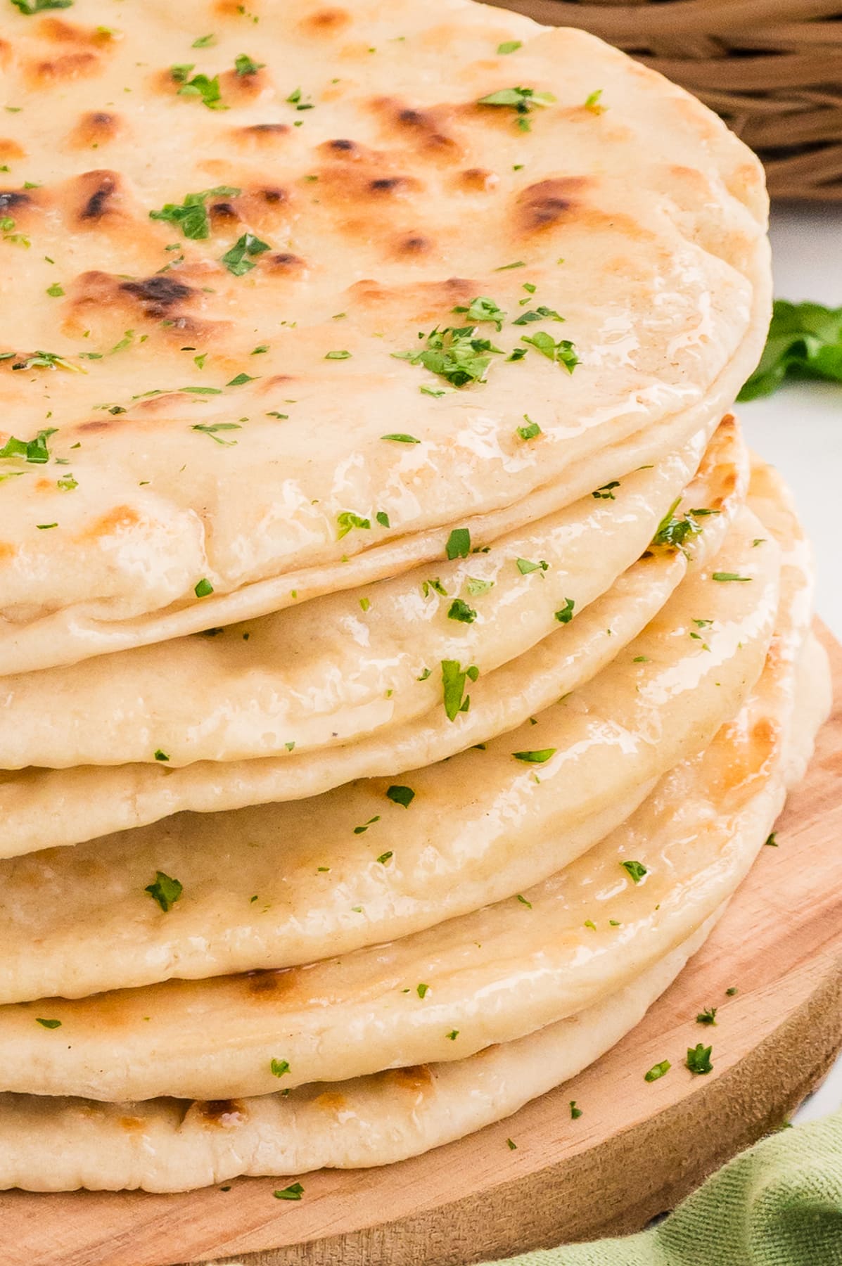 stack of Naan Bread