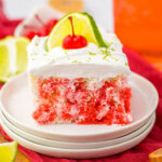 Cherry Limeade Poke Cake feature