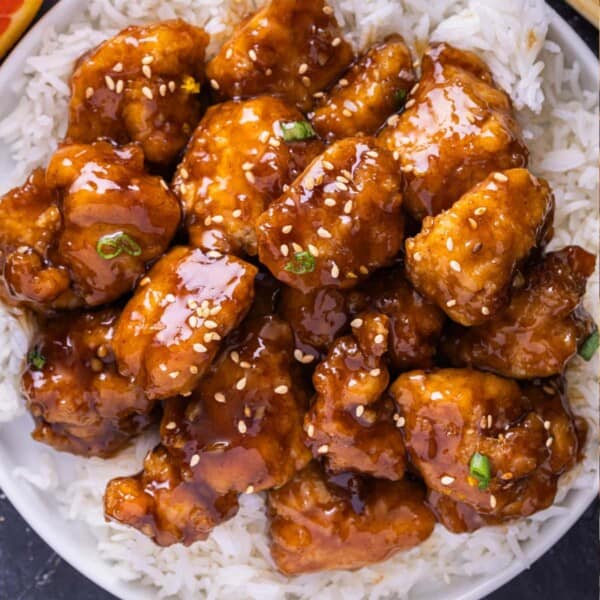 Panda Express Orange Chicken Copycat recipe feature