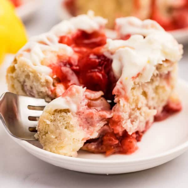 Strawberry Cinnamon Rolls feature