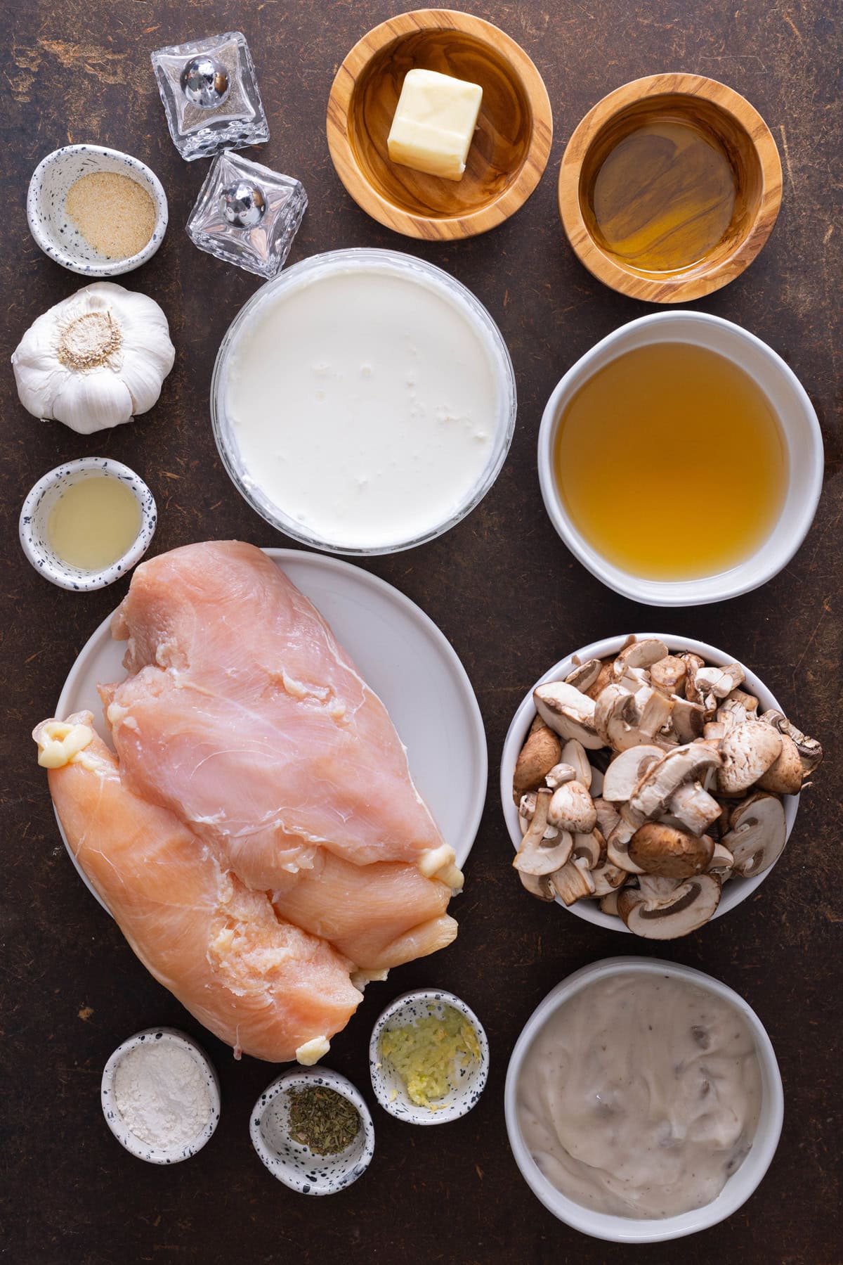 ingredients needed to make Cream of Mushroom Chicken