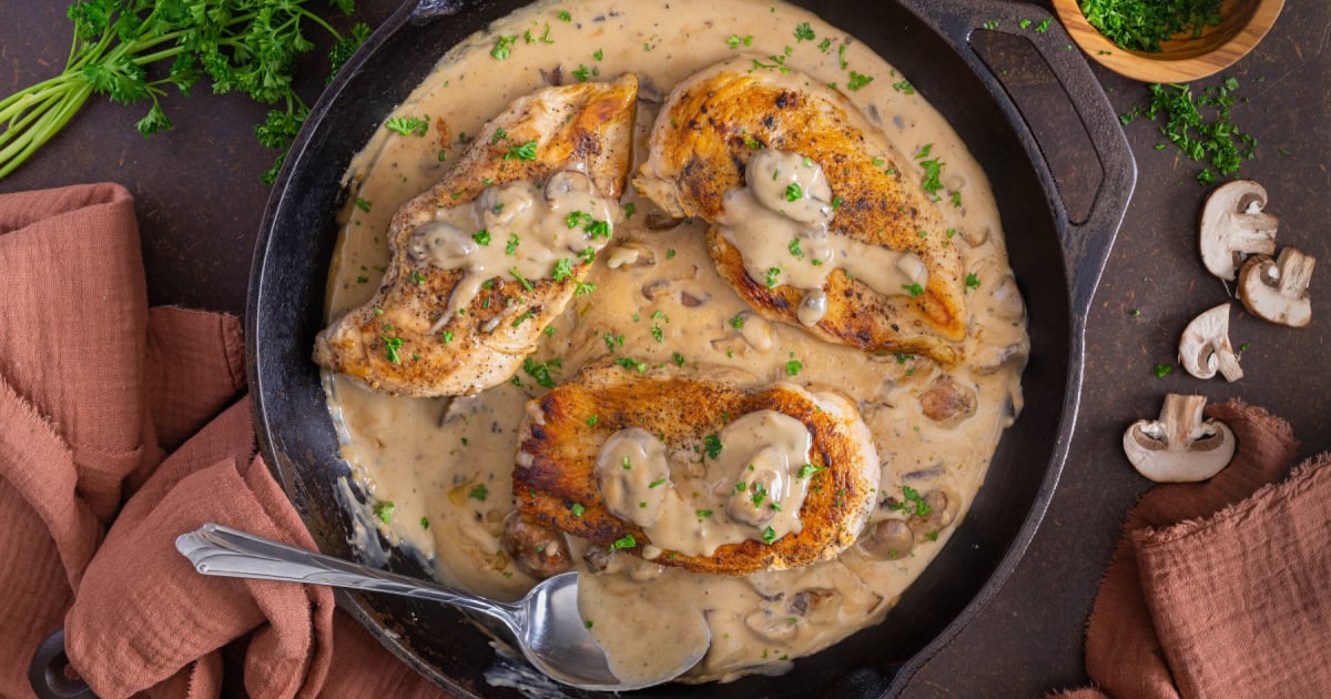 Cream of Mushroom Chicken | Kitchen Fun With My 3 Sons