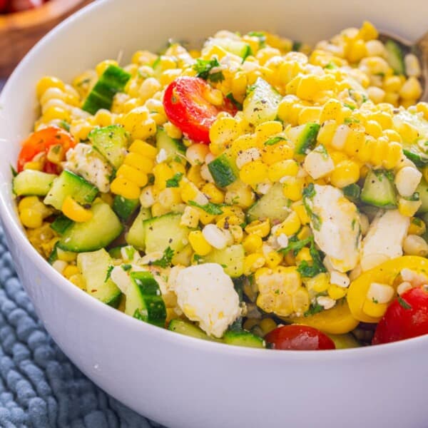 Fresh Corn Salad in a bowl