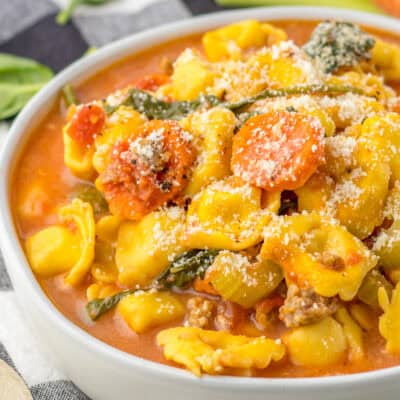 Crockpot Tortellini Soup feature