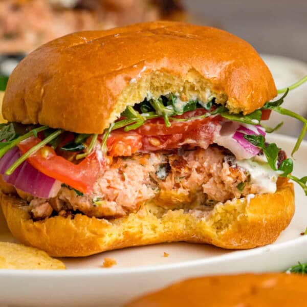 Salmon Burger feature