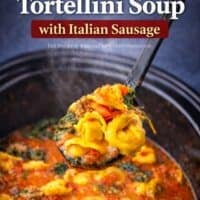 Slow Cooker Tortellini Soup pin