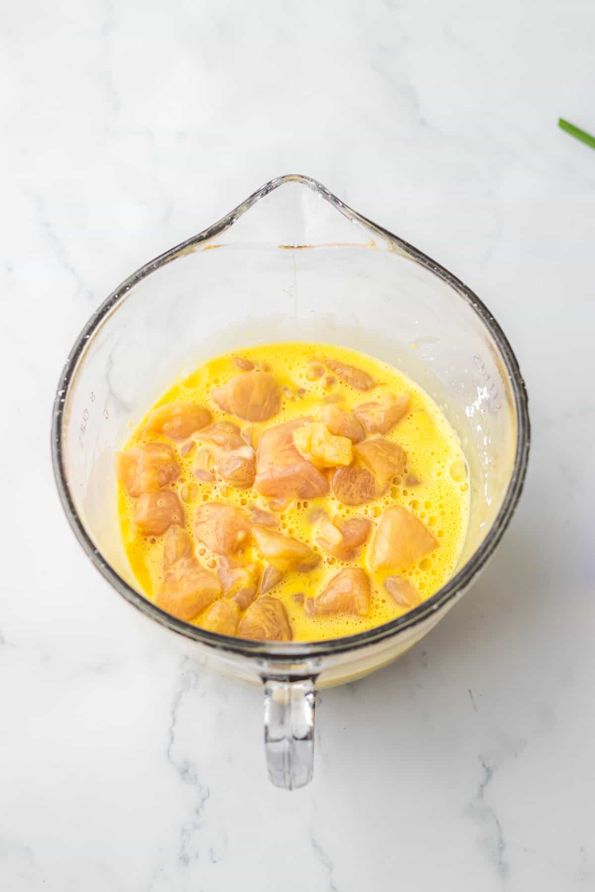 chicken in egg mixture