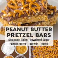 Chocolate Peanut Butter Pretzel Bars pin