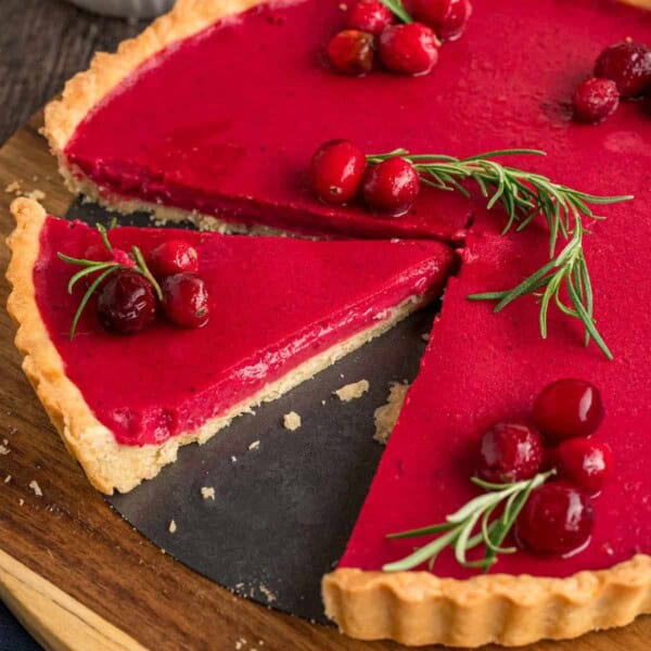 Cranberry Curd Tart feature