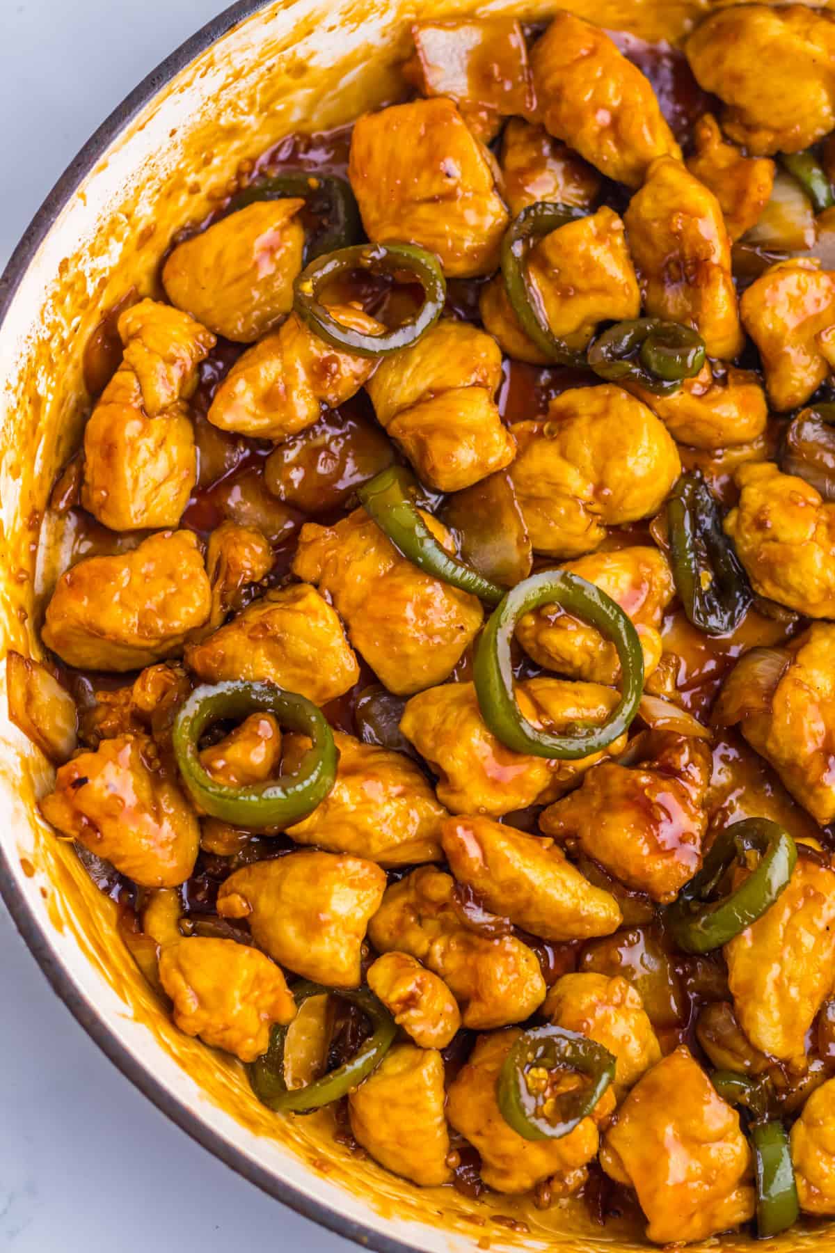 Jalapeno Chicken in a pan