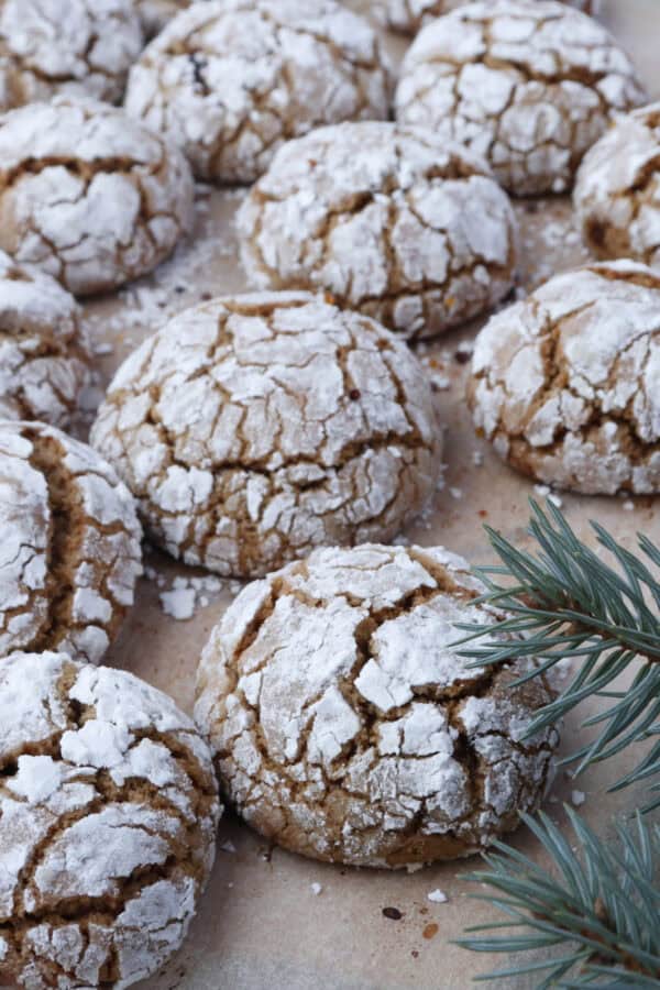 Gingerbread Crinkle Cookies | Kitchen Fun With My 3 Sons