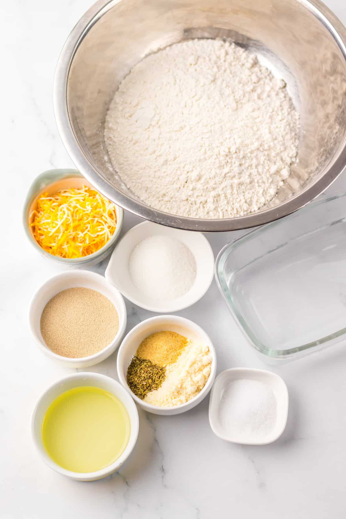 ingredients needed for Italian Herb Cheese Bread