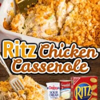 Ritz Cracker Chicken Casserole pin