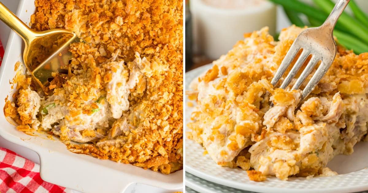 Ritz Chicken Casserole [kitchenfunwithmy3sons.com]