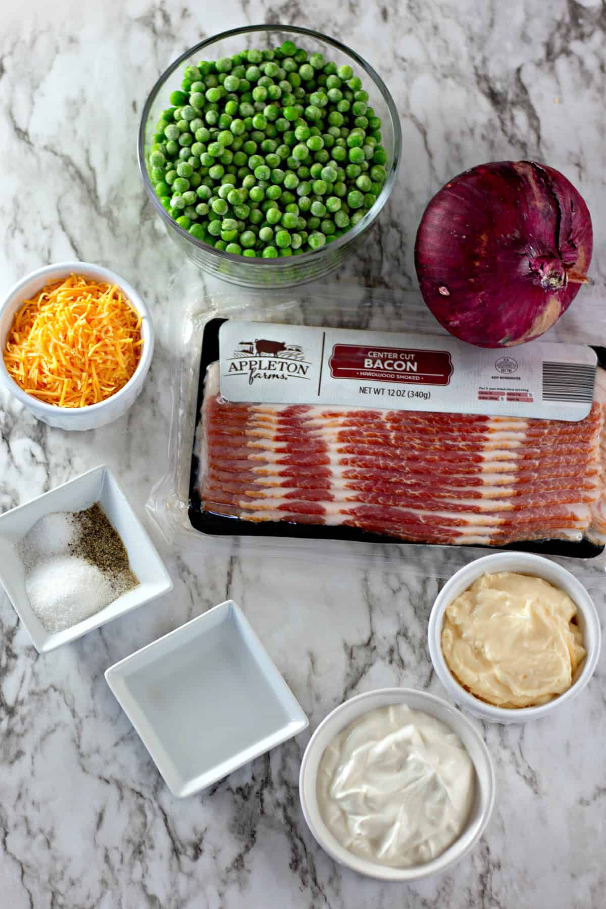 ingredients needed for pea salad