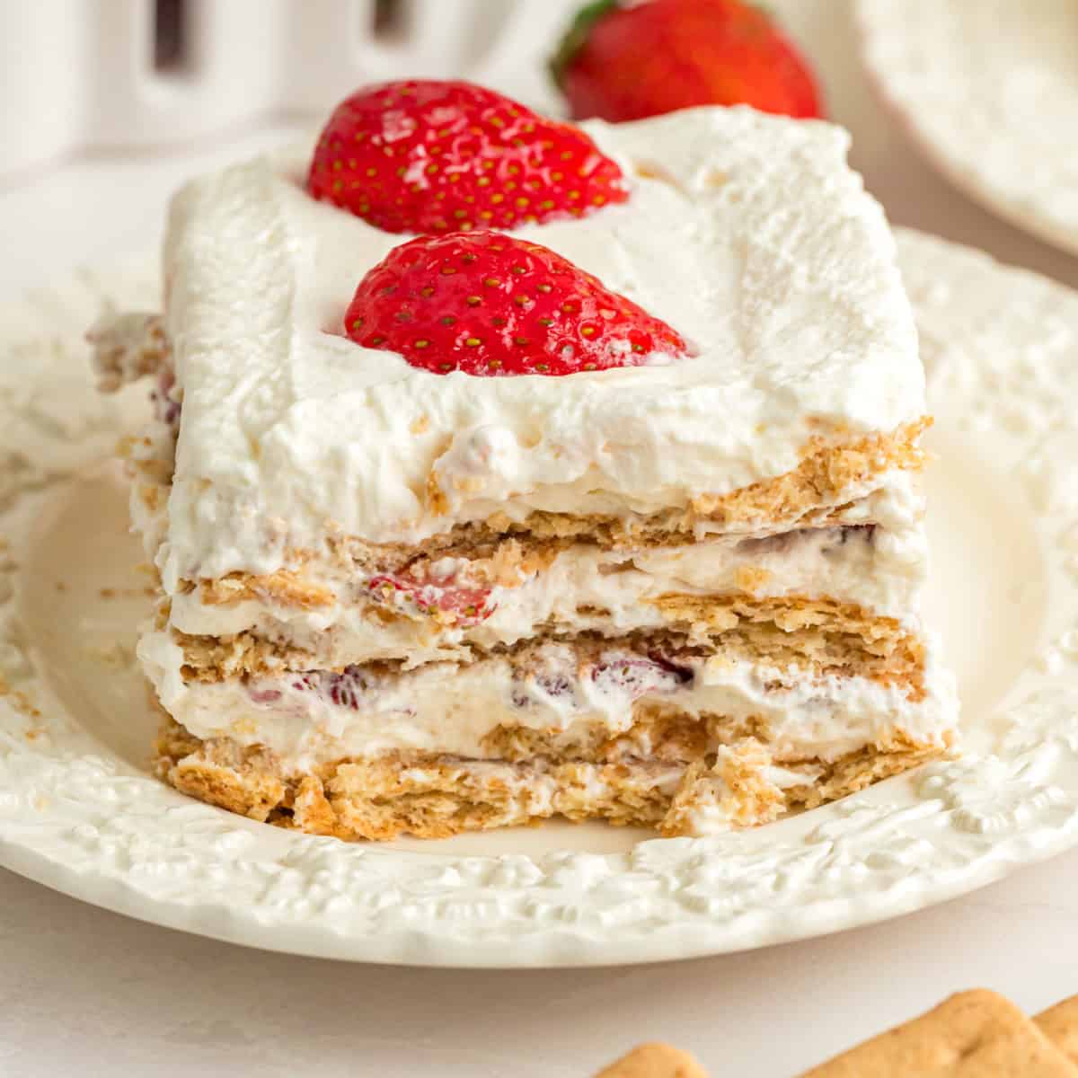 Strawberry Icebox Cake | Kitchen Fun With My3 Sons